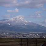 雪化粧の会津磐梯山